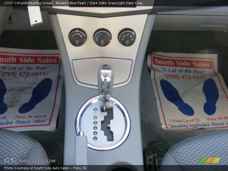 Modern Blue Pearl / Dark Slate Gray/Light Slate Gray 2007 Chrysler Sebring Sedan