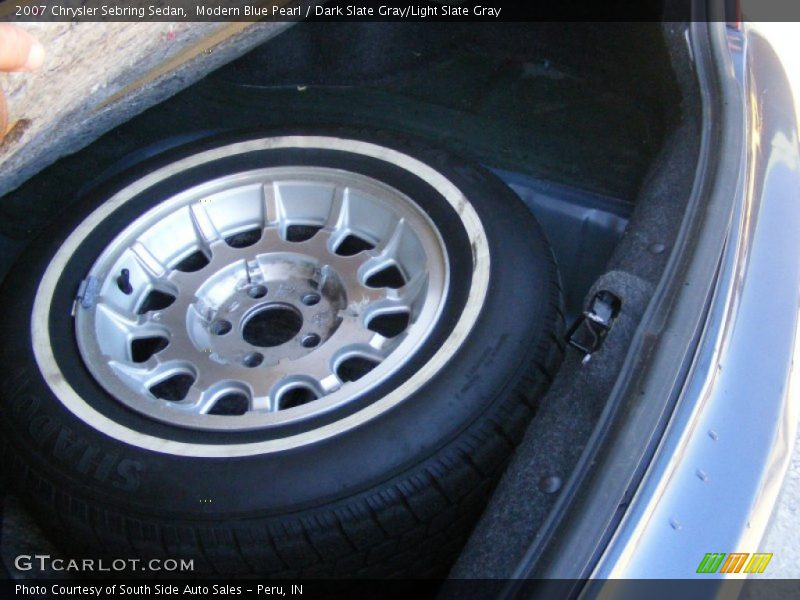 Modern Blue Pearl / Dark Slate Gray/Light Slate Gray 2007 Chrysler Sebring Sedan