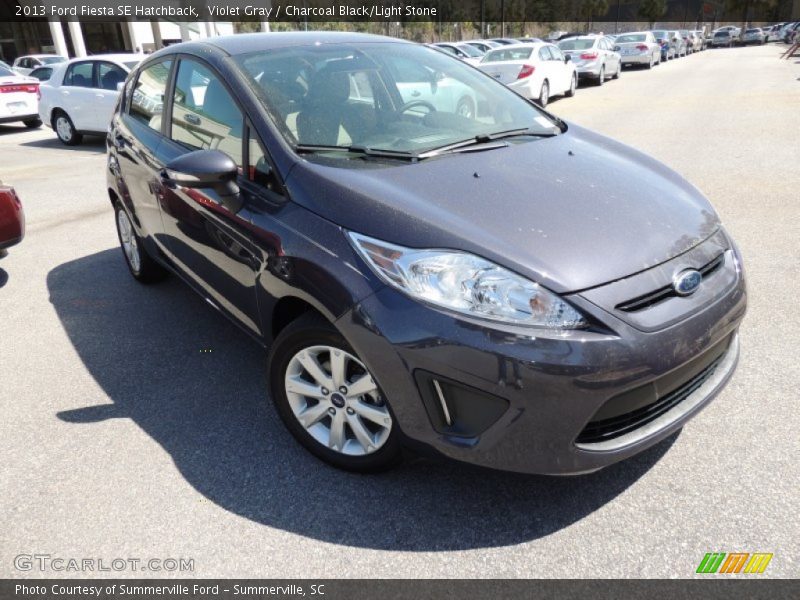 Violet Gray / Charcoal Black/Light Stone 2013 Ford Fiesta SE Hatchback