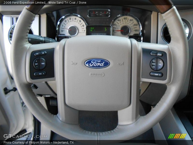 White Sand Tri Coat / Stone 2008 Ford Expedition Limited