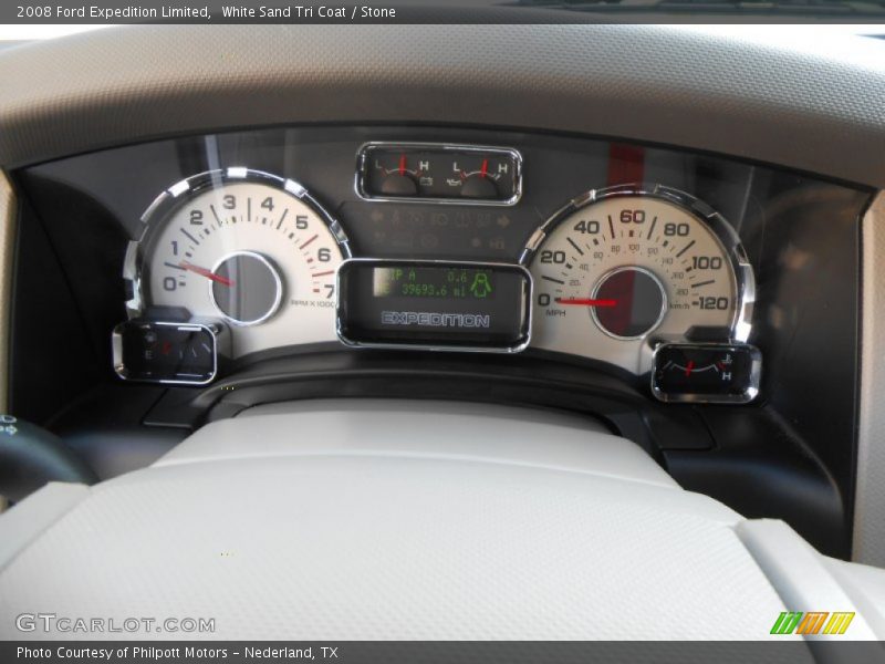 White Sand Tri Coat / Stone 2008 Ford Expedition Limited
