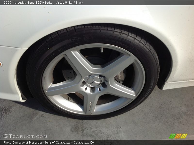 Arctic White / Black 2009 Mercedes-Benz E 350 Sedan