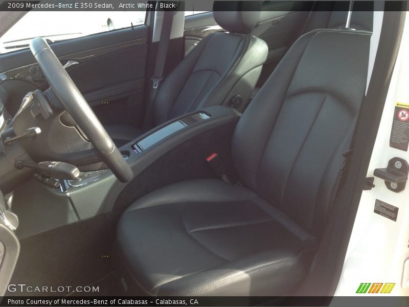 Arctic White / Black 2009 Mercedes-Benz E 350 Sedan