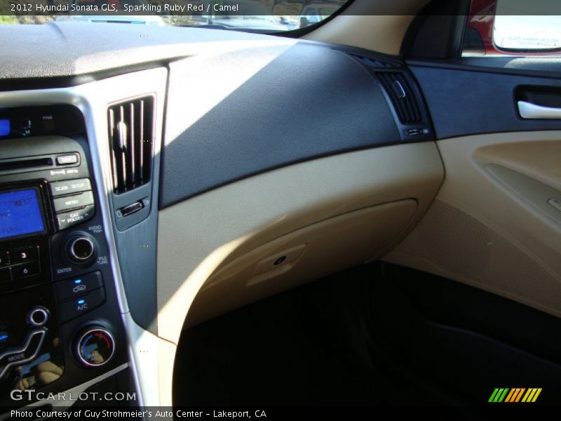Sparkling Ruby Red / Camel 2012 Hyundai Sonata GLS