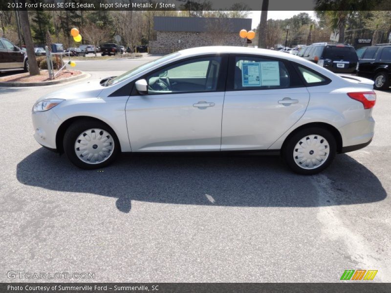 Ingot Silver Metallic / Stone 2012 Ford Focus SE SFE Sedan