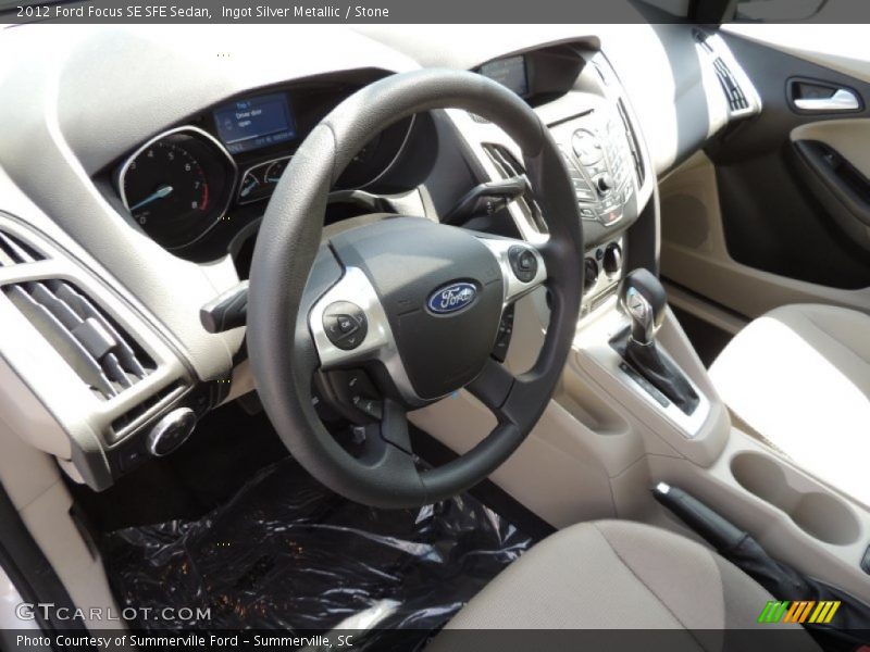 Ingot Silver Metallic / Stone 2012 Ford Focus SE SFE Sedan