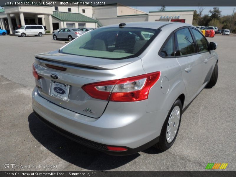 Ingot Silver Metallic / Stone 2012 Ford Focus SE SFE Sedan