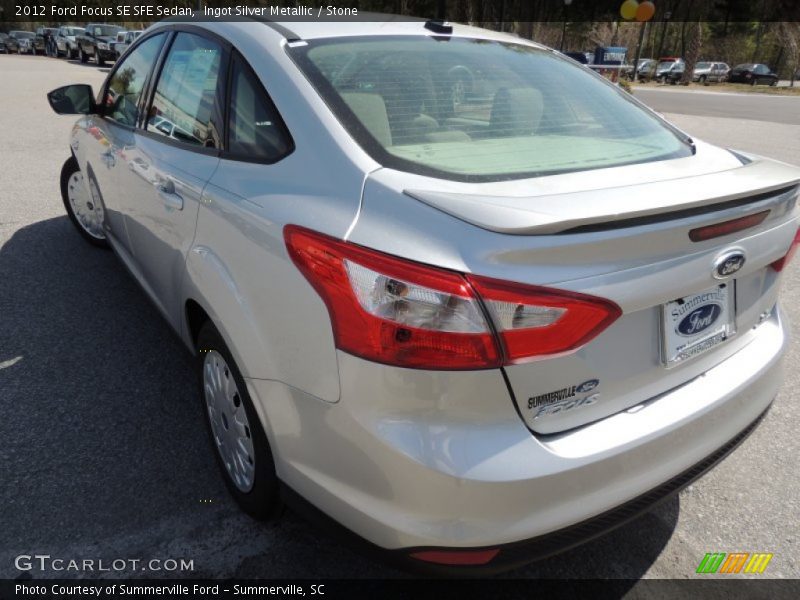 Ingot Silver Metallic / Stone 2012 Ford Focus SE SFE Sedan