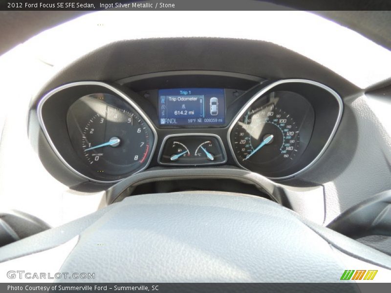 Ingot Silver Metallic / Stone 2012 Ford Focus SE SFE Sedan