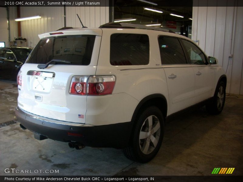 Summit White / Light Titanium 2010 GMC Acadia SLT