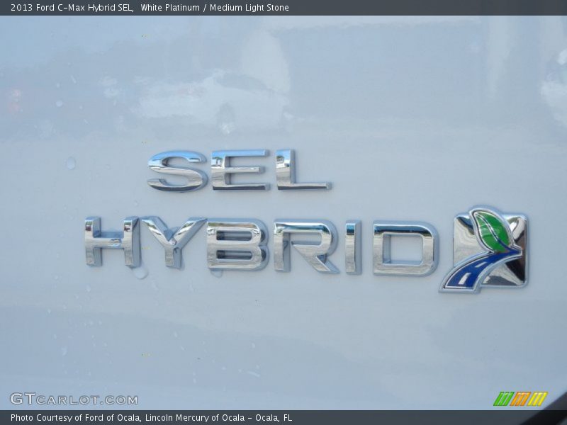 White Platinum / Medium Light Stone 2013 Ford C-Max Hybrid SEL