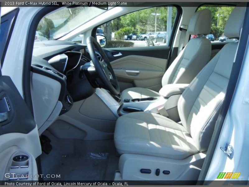White Platinum / Medium Light Stone 2013 Ford C-Max Hybrid SEL