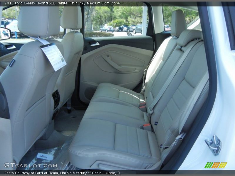 White Platinum / Medium Light Stone 2013 Ford C-Max Hybrid SEL