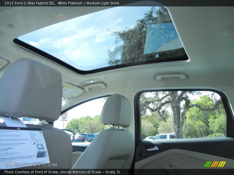 White Platinum / Medium Light Stone 2013 Ford C-Max Hybrid SEL