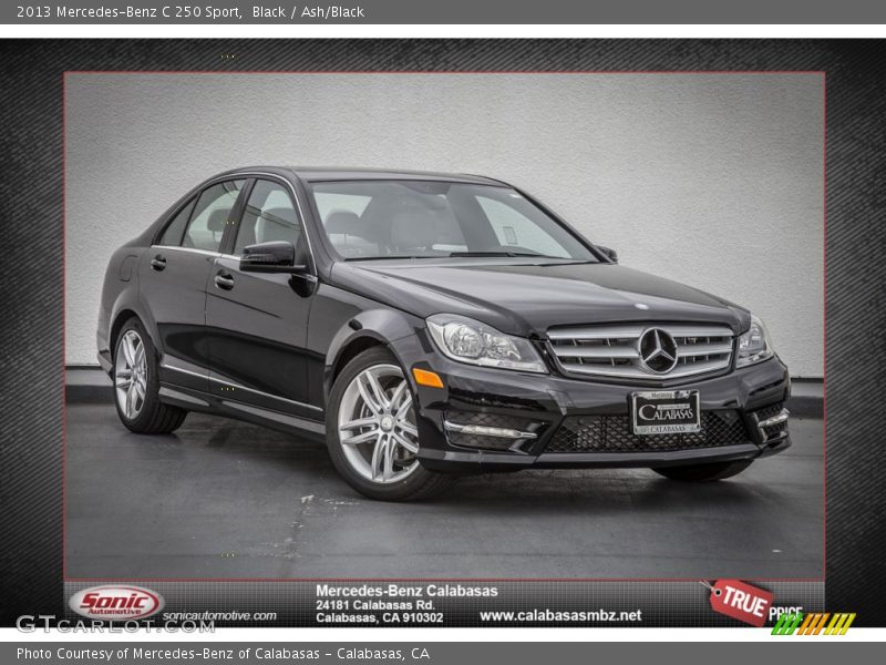 Black / Ash/Black 2013 Mercedes-Benz C 250 Sport