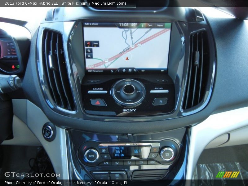 White Platinum / Medium Light Stone 2013 Ford C-Max Hybrid SEL