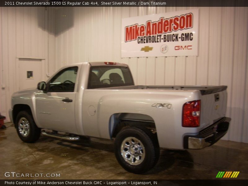 Sheer Silver Metallic / Dark Titanium 2011 Chevrolet Silverado 1500 LS Regular Cab 4x4