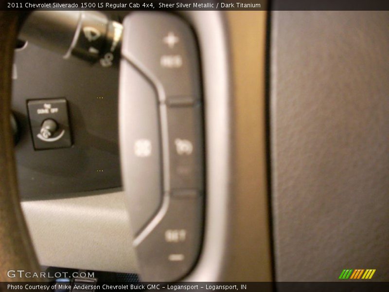 Sheer Silver Metallic / Dark Titanium 2011 Chevrolet Silverado 1500 LS Regular Cab 4x4
