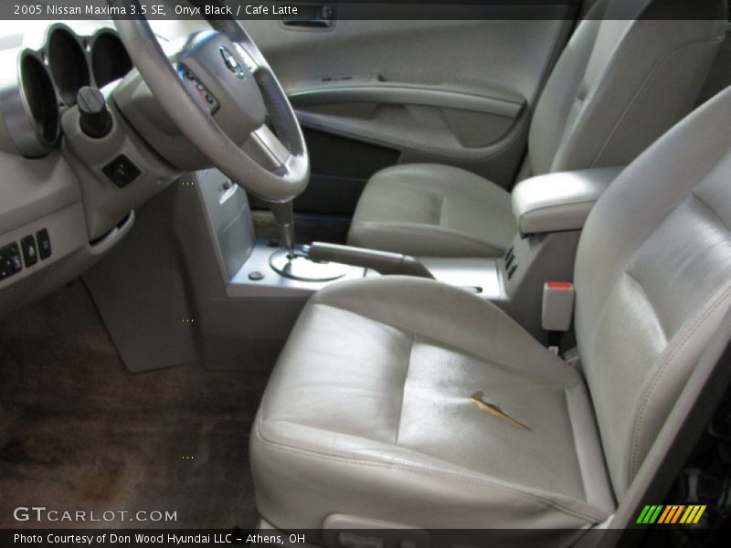 Onyx Black / Cafe Latte 2005 Nissan Maxima 3.5 SE