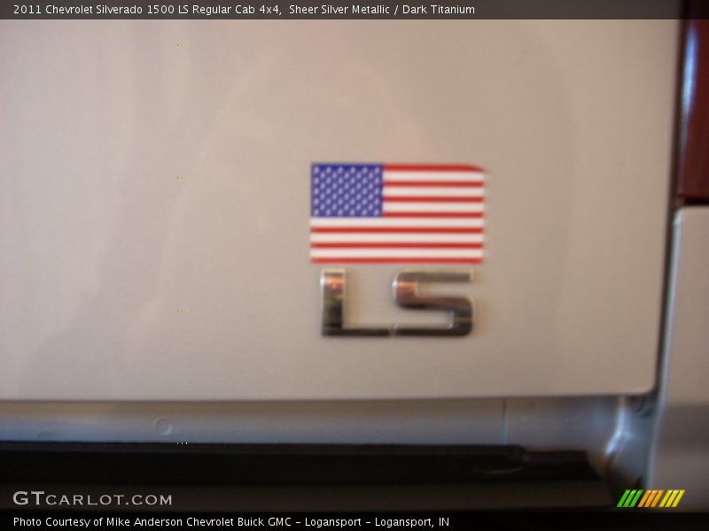 Sheer Silver Metallic / Dark Titanium 2011 Chevrolet Silverado 1500 LS Regular Cab 4x4