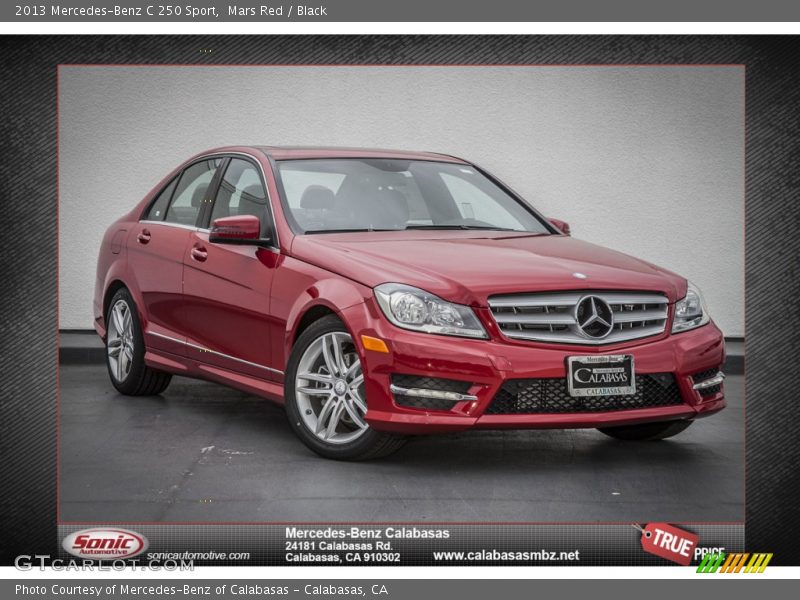 Mars Red / Black 2013 Mercedes-Benz C 250 Sport