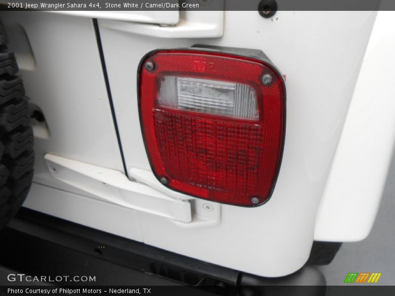 Stone White / Camel/Dark Green 2001 Jeep Wrangler Sahara 4x4