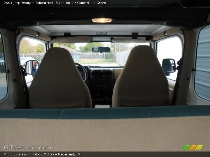 Stone White / Camel/Dark Green 2001 Jeep Wrangler Sahara 4x4