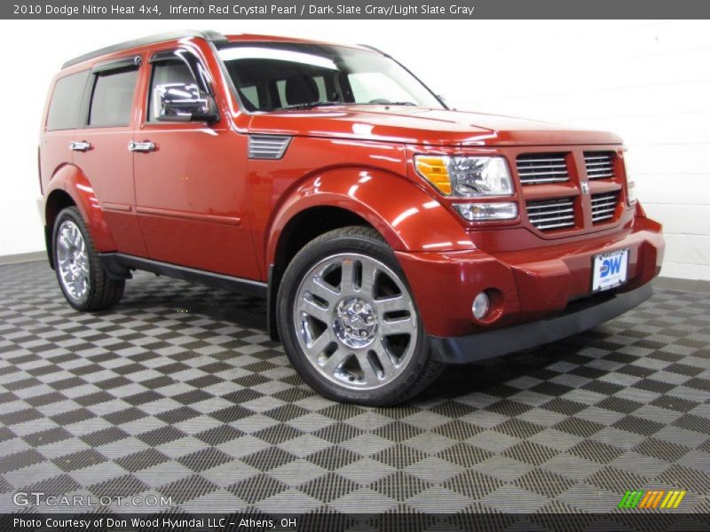 Inferno Red Crystal Pearl / Dark Slate Gray/Light Slate Gray 2010 Dodge Nitro Heat 4x4