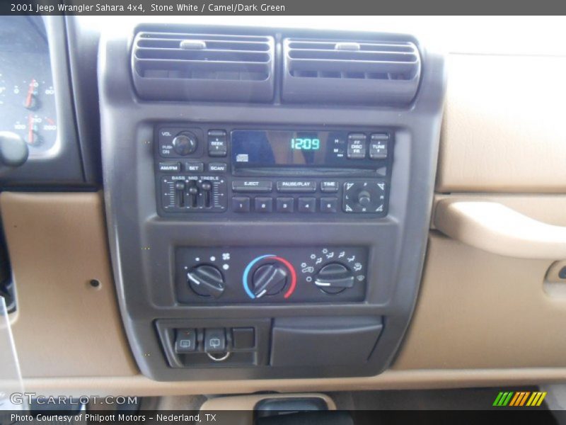 Stone White / Camel/Dark Green 2001 Jeep Wrangler Sahara 4x4