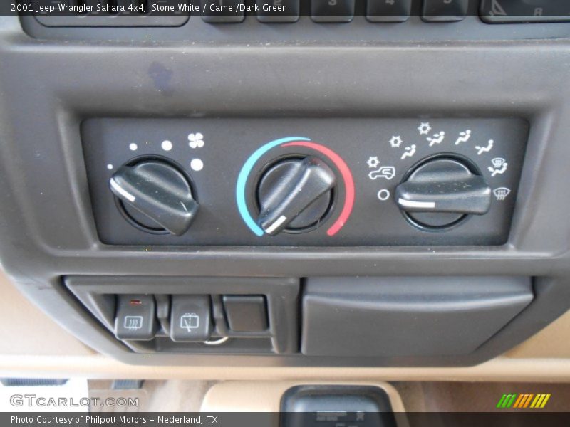 Stone White / Camel/Dark Green 2001 Jeep Wrangler Sahara 4x4
