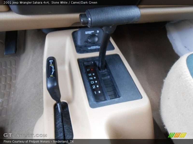 Stone White / Camel/Dark Green 2001 Jeep Wrangler Sahara 4x4