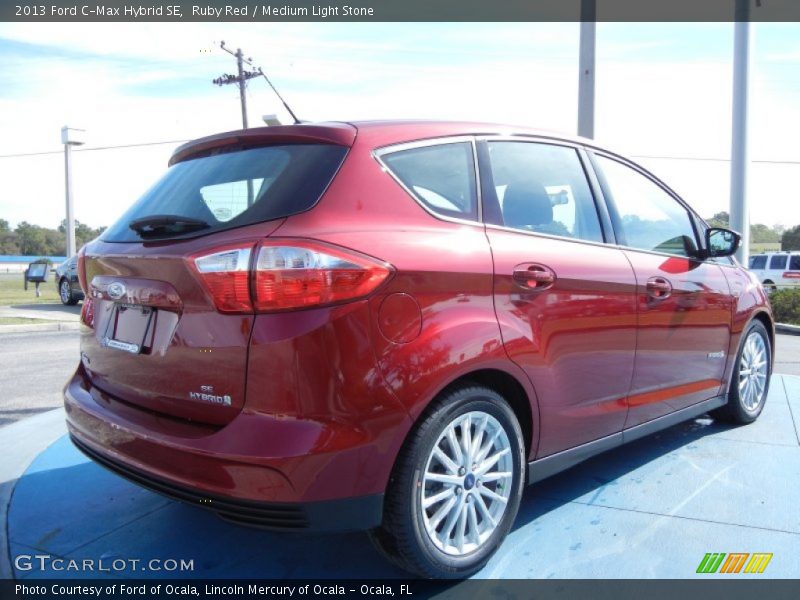 Ruby Red / Medium Light Stone 2013 Ford C-Max Hybrid SE