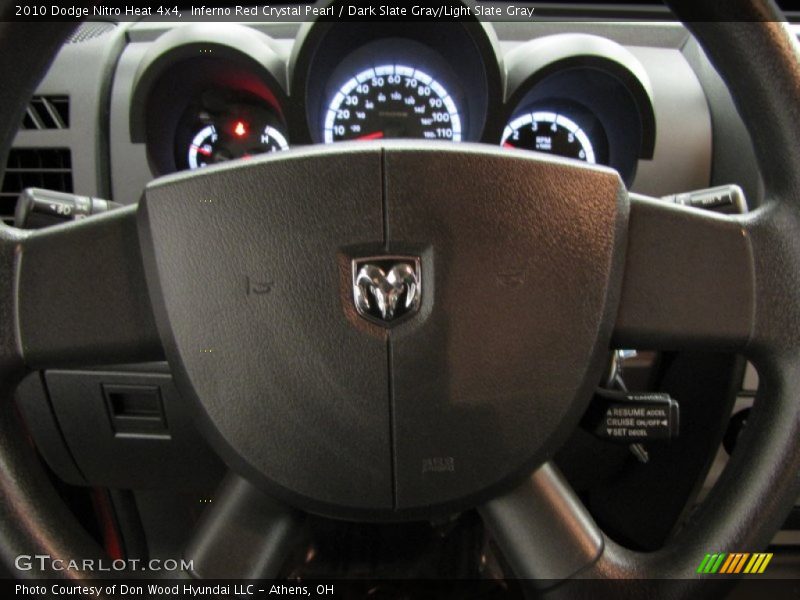 Inferno Red Crystal Pearl / Dark Slate Gray/Light Slate Gray 2010 Dodge Nitro Heat 4x4