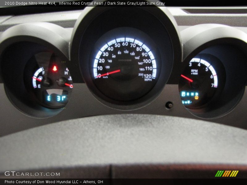 Inferno Red Crystal Pearl / Dark Slate Gray/Light Slate Gray 2010 Dodge Nitro Heat 4x4