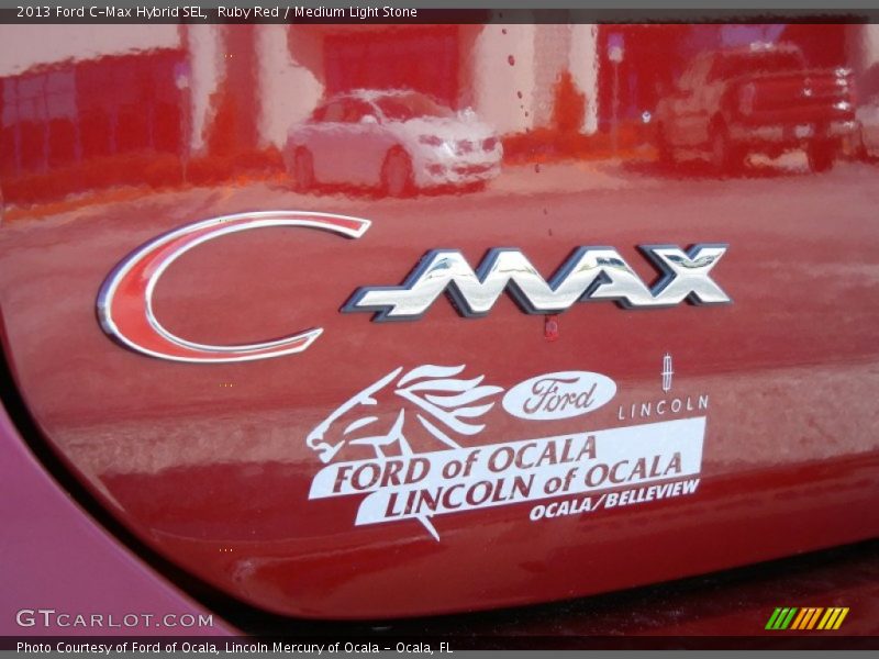 Ruby Red / Medium Light Stone 2013 Ford C-Max Hybrid SEL