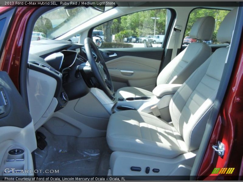 Ruby Red / Medium Light Stone 2013 Ford C-Max Hybrid SEL