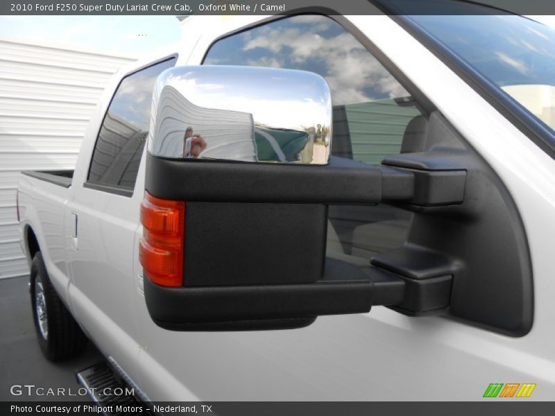 Oxford White / Camel 2010 Ford F250 Super Duty Lariat Crew Cab