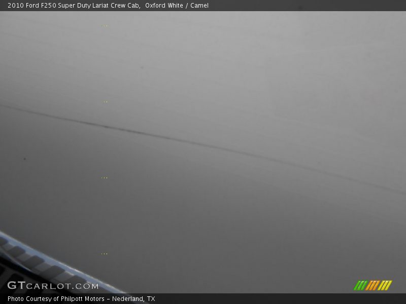 Oxford White / Camel 2010 Ford F250 Super Duty Lariat Crew Cab
