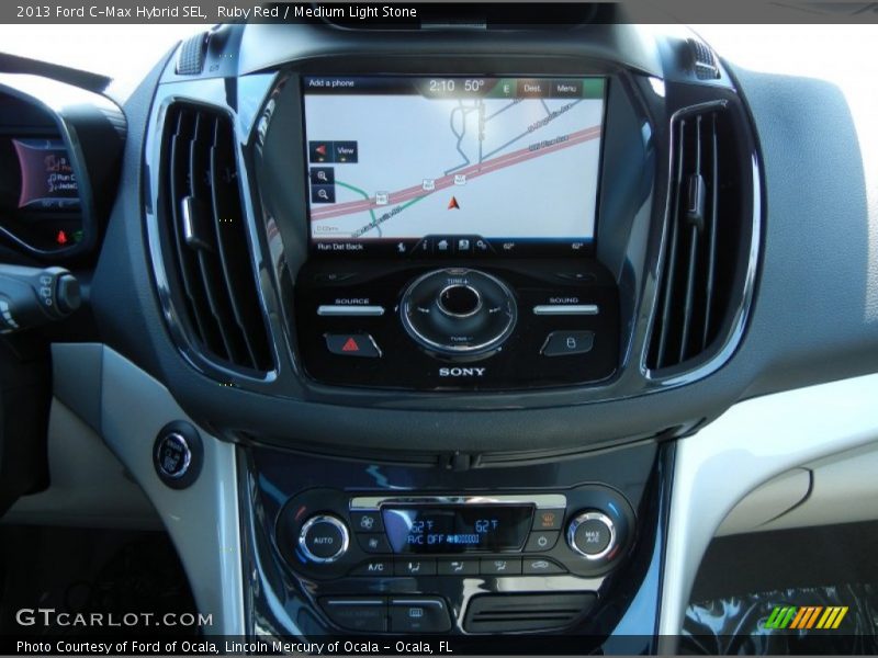 Ruby Red / Medium Light Stone 2013 Ford C-Max Hybrid SEL