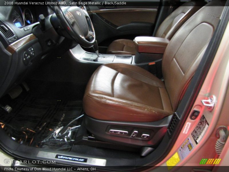 Satin Beige Metallic / Black/Saddle 2008 Hyundai Veracruz Limited AWD