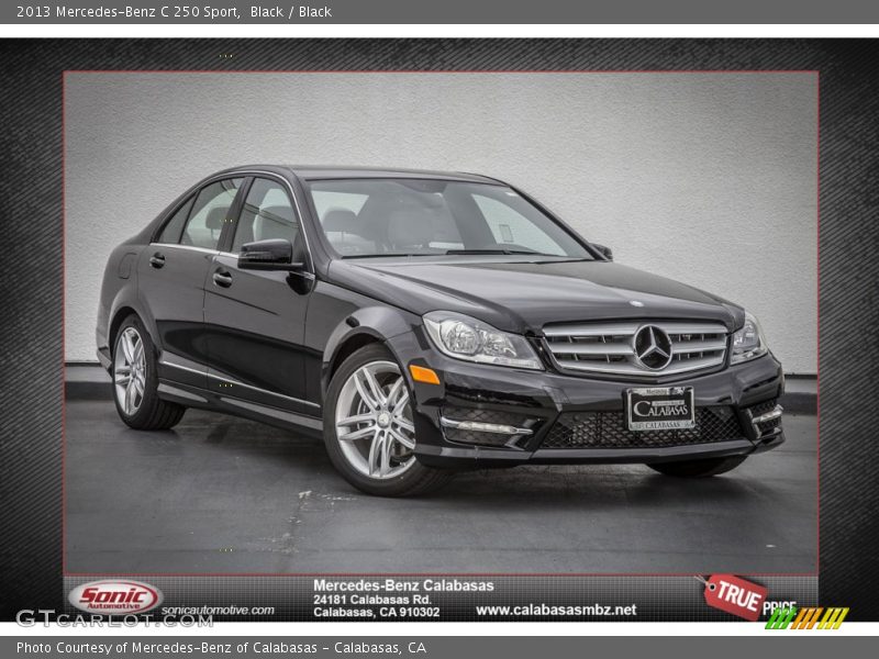 Black / Black 2013 Mercedes-Benz C 250 Sport