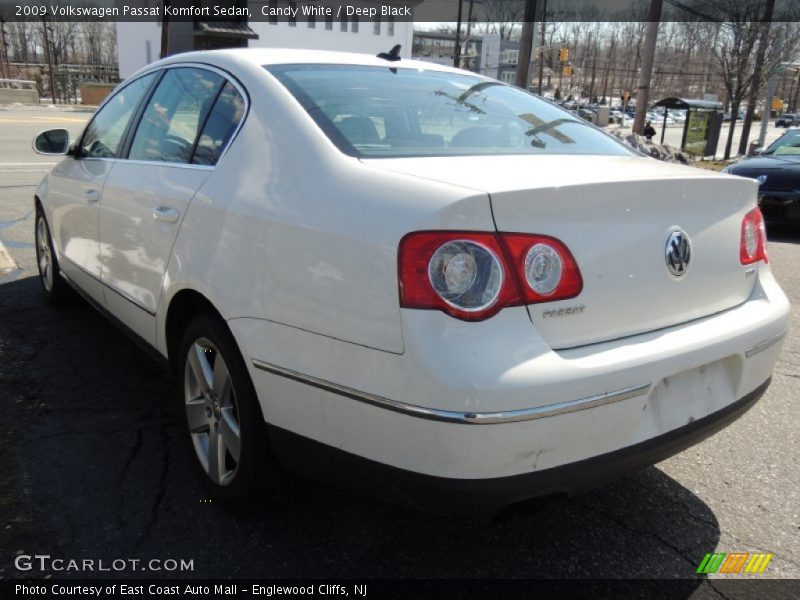 Candy White / Deep Black 2009 Volkswagen Passat Komfort Sedan
