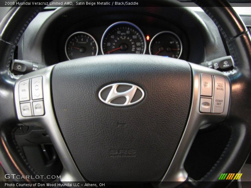 Satin Beige Metallic / Black/Saddle 2008 Hyundai Veracruz Limited AWD