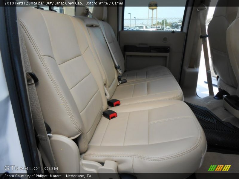 Oxford White / Camel 2010 Ford F250 Super Duty Lariat Crew Cab
