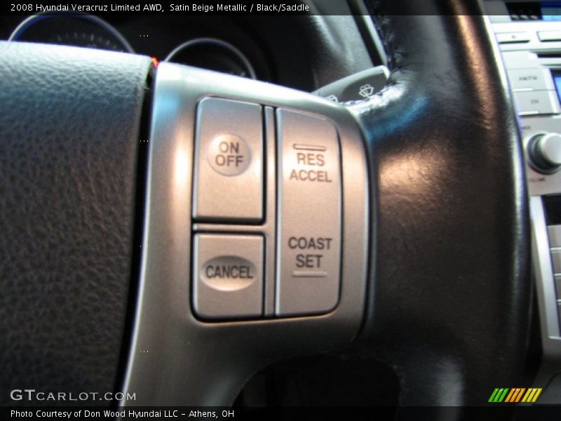 Satin Beige Metallic / Black/Saddle 2008 Hyundai Veracruz Limited AWD