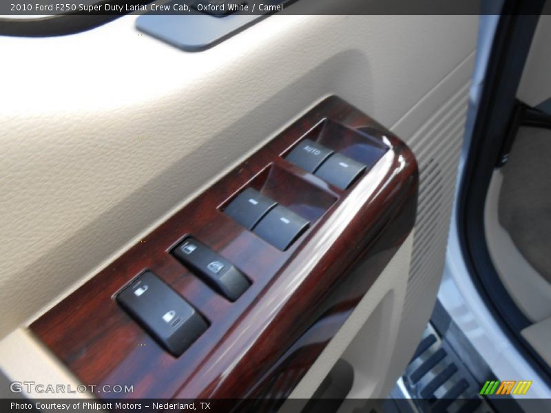 Oxford White / Camel 2010 Ford F250 Super Duty Lariat Crew Cab