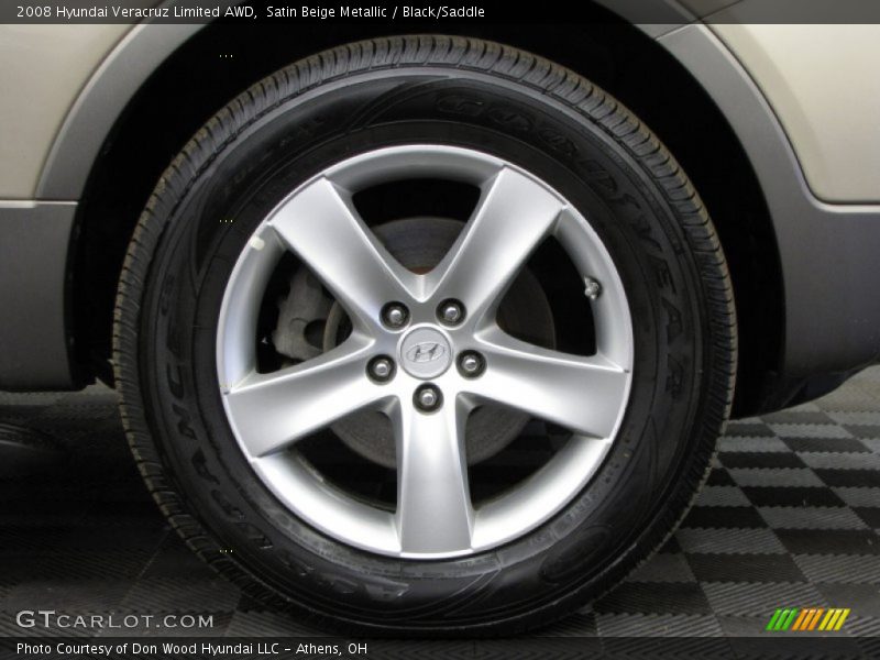 Satin Beige Metallic / Black/Saddle 2008 Hyundai Veracruz Limited AWD