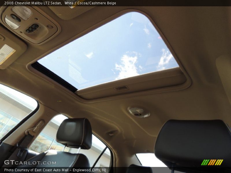 White / Cocoa/Cashmere Beige 2008 Chevrolet Malibu LTZ Sedan