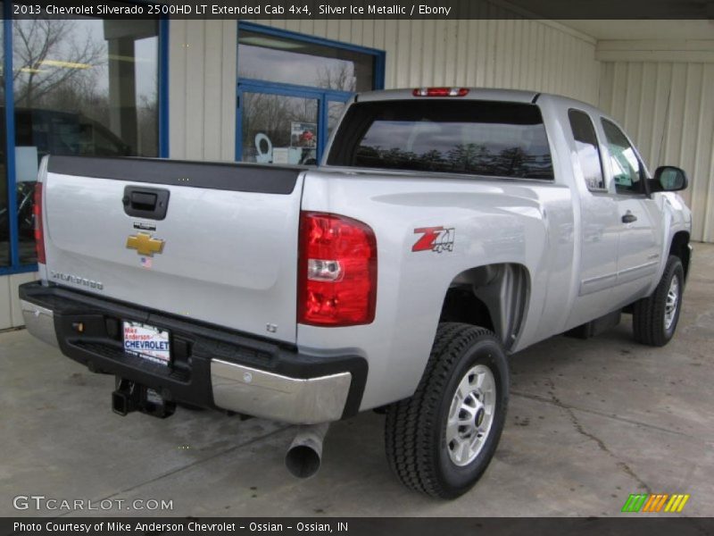 Silver Ice Metallic / Ebony 2013 Chevrolet Silverado 2500HD LT Extended Cab 4x4