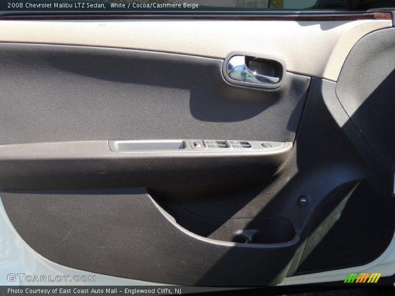 White / Cocoa/Cashmere Beige 2008 Chevrolet Malibu LTZ Sedan